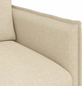 vidaXL Καναπές Κρεμ 75 x 82 x 85 εκ ύφασμα