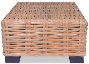 vidaXL Σαλονιού Τραπεζάκι 45 x 45 x 30 εκ. από Φυσικό Ρατάν