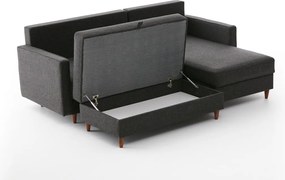Corner Sofa Eva Right - Anthracite Anthracite