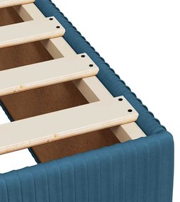 vidaXL Πλαίσιο Κρεβατιού Μπλε 90 x 190 εκ. Βελούδινο