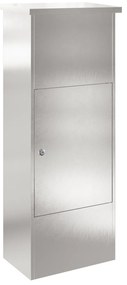 vidaXL Θυρίδα Πακέτων Μαύρο 44.5 x 29 x 110.5 εκ Ανοξείδωτο ατσάλι