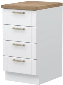 Επιδαπέδιο ντουλάπι Tahoma R-45-4F-Λευκό ματ - 45.00Χ60.00Χ88.00cm