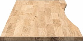 VidaXL Επιτραπέζια Επιφάνεια Ακατέργαστη Μασίφ Ξύλο Δρυς Ορθογώνια