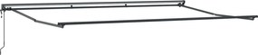 vidaXL Σκελετός Τέντας Ανθρακί 500 x 300 εκ