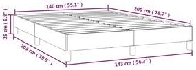 ΠΛΑΙΣΙΟ ΚΡΕΒΑΤΙΟΥ ΣΚΟΥΡΟ ΜΠΛΕ 140X200 ΕΚ. ΒΕΛΟΥΔΙΝΟ 346980