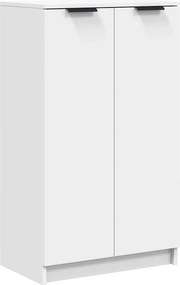 vidaXL Παπουτσοθήκη Λευκή 59x35x100,5 εκ. από Επεξεργασμένο Ξύλο