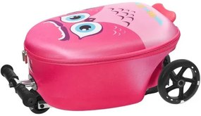 VEVOR Ride-on Luggage 20-inch Kids Scooter Suitcase with Flash Wheels Pink