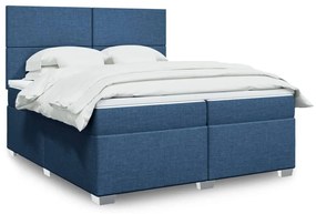 ΚΡΕΒΑΤΙ BOXSPRING ΜΕ ΣΤΡΩΜΑ ΜΠΛΕ 200X200 ΕΚ. ΥΦΑΣΜΑΤΙΝΟ 3292894