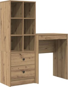 vidaXL Γραφείο Artisan Oak 105,5 x 34 x 127 εκ 2 τμχ.