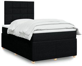 ΚΡΕΒΑΤΙ BOXSPRING ΜΕ ΣΤΡΩΜΑ ΜΑΥΡΟ 120X190 ΕΚ. ΥΦΑΣΜΑΤΙΝΟ 3291997