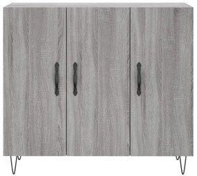 vidaXL Ντουλάπι Γκρι Sonoma 90 x 34 x 80 εκ. από Επεξεργασμένο Ξύλο
