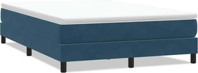 vidaXL Box Spring Κρεβάτι χωρίς στρώμα Σκούρο μπλε Βελούδινο