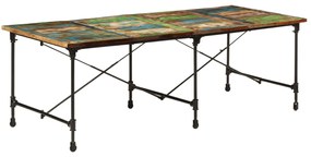 vidaXL Τραπεζαρία 220 x 90 x 77 εκ. από Μασίφ Ανακυκλωμένο Ξύλο
