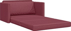 vidaXL Κρεβάτι καναπές 110cm Κόκκινο ύφασμα