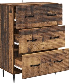 vidaXL Ντουλάπι με Συρτάρια 66 x 34,5 x 89,5 εκ Επεξεργασμένο Ξύλο