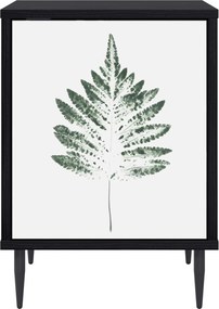 vidaXL Κομοδίνο HANAU 2 τμχ. Μαύρη Δρυς 36 x 33 x 51 εκ.