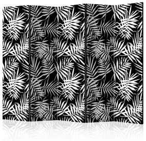 Διαχωριστικό με 5 τμήματα - Black and White Jungle II [Room Dividers]