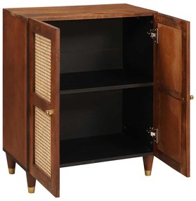 vidaXL Πλαϊνό γραφείο Καφέ 60 x 33.5 x 75 εκ. Μασίφ ξύλο μάνγκο