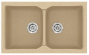 Sanitec Classic 340 Granite Cappuccino Ένθετος Νεροχύτης 80cm