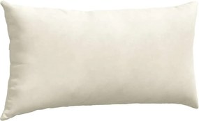vidaXL Μαξιλάρι Καναπέ 2 τμχ. Βελούδο Κρεμ 80 x 40 cm