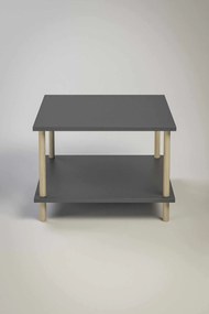 Τραπεζάκι Σαλονιού Ανθρακί LODOME 60x60x42.5