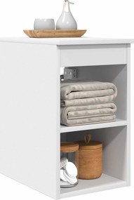 vidaXL Ντουλάπι Μπάνιου Ενδιάμεσο Λευκό 30 x 44,5 x 50 εκ.