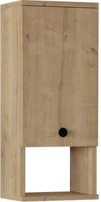 Ντουλάπι μπάνιου επιτοίχιο Mis Megapap χρώμα sapphire oak 30x21,8x71εκ.