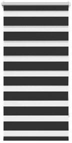 vidaXL Σύστημα Σκίασης Ρόλερ Zebra Μαύρο 80 x 150 εκ.