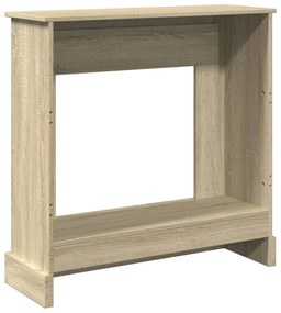 vidaXL Πλαίσιο Τζακιού Sonoma Δρυς 90x30x90 εκ. από Επεξ. Ξύλο