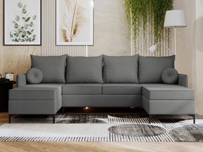 Γωνιακός καναπές Leon U-Gkri - 281.00Χ168.00Χ101.00cm