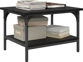 vidaXL Σταντ Εκτυπωτή Μαύρη Οξυά 50 x 40 x 38 cm Επεξεργασμένο ξύλο