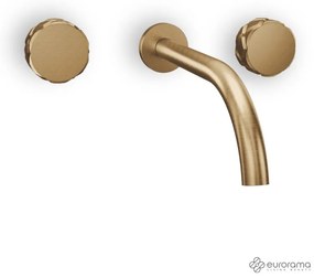 Eurorama Eletta Chester Bronze Brushed Μπαταρία Νιπτήρα Εντοιχισμού