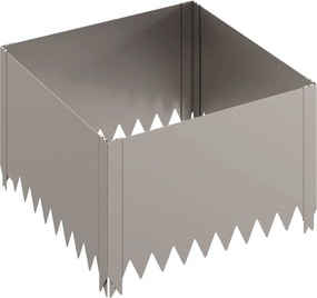 vidaXL Περίγραμμα γκαζόν 60 x 60 x 35 cm Ατσάλι Σκ rusty