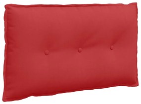 vidaXL Μαξιλάρι Πλάτης Κόκκινο 80 x 19 x 50 εκ ύφασμα