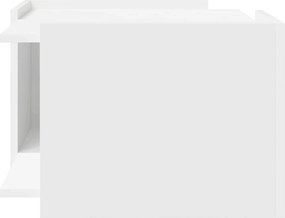 vidaXL Τραπεζάκι σαλονιού Λευκό 50,5 x 50 x 33 cm Επεξεργασμένο Ξύλο