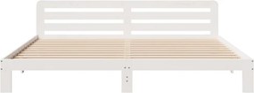 vidaXL Σκελετός Κρεβ. Χωρίς Στρώμα Λευκό 180x200 εκ Μασίφ Πεύκο