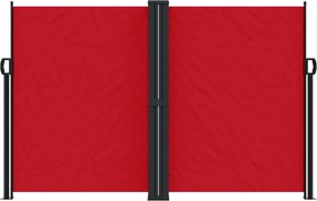 vidaXL Σκίαστρο Πλαϊνό Συρόμενο Κόκκινο 160 x 1000 εκ.