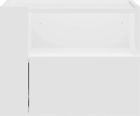 vidaXL Κομοδίνα Επιτοίχια 2 τεμ. Λευκά 45x30x35 εκ.
