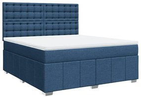 ΚΡΕΒΑΤΙ BOXSPRING ΜΕ ΣΤΡΩΜΑ ΜΠΛΕ 180X200 ΕΚ. ΥΦΑΣΜΑΤΙΝΟ 3291767