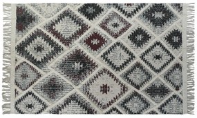 Χαλί DKD Home Decor Λευκό Κόκκινο βαμβάκι (200 x 290 x 1 cm)