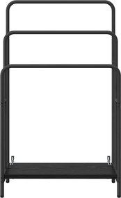 vidaXL Ράφι Ρούχων Μαύρη Οξυά 60 x 30 x 100,5 εκ Επεξεργασμένο ξύλο