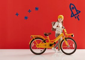 Cooper Bamboo 18 Inch 30 cm Girls Coaster Brake Yellow