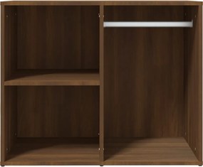 vidaXL Ντουλάπι Γυαλιστερό Καφέ Δρυς 80x40x65 εκ. Επεξεργασμένο Ξύλο