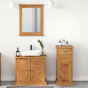 vidaXL Σετ Επίπλων Μπάνιου με συρτάρι 3 pcs Καφέ 37 x 34 x 80 εκ