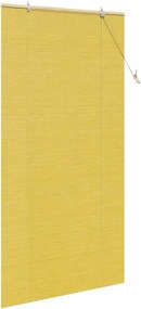vidaXL Ρόλερ Κίτρινο 100 x 220 cm Μπαμπού