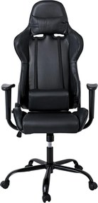 BF8350 Gaming Πολυθρόνα Γραφείου, Ανάκλιση Πλάτης έως 90°, Pu Μαύρο   1τμχ