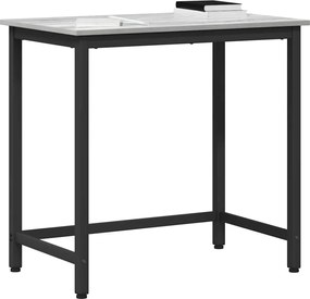 vidaXL τραπέζι Γκρίζο Σονομα 100 x 50 x 76,5 εκ.