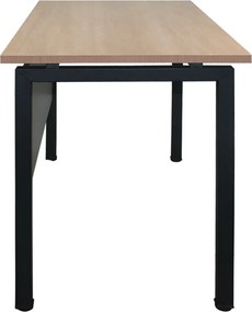 UNIT Γραφείο Μέταλλο Βαφή Μαύρο, Melamine Απόχρωση Sonoma   1τμχ