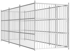 vidaXL Κλουβί Σκύλου Εξωτερικού Χώρου 450 x 150 x 185 εκ.