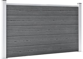 vidaXL Πάνελ Περίφραξης Γκρι 353 x 106 εκ. από WPC